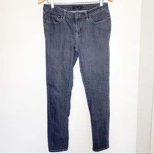 Prana grey denim skinny jeans size 6